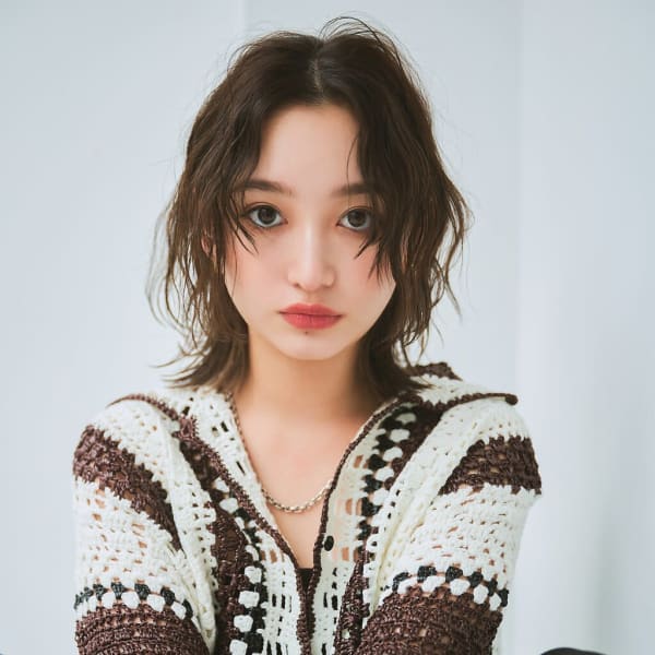 顔まわりカット波ウェーブ