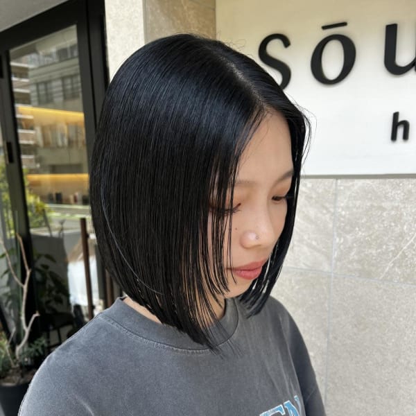 パツっとボブ|半個室型美容室 Sourire 雑餉隈店