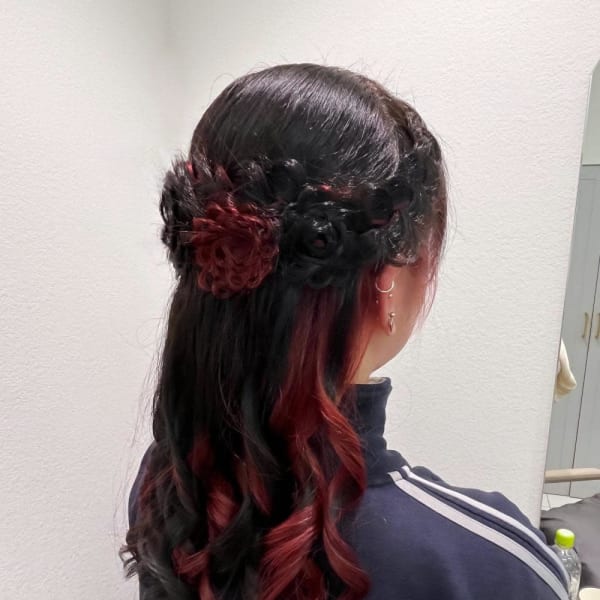 インナーカラー×推し活ヘアセット