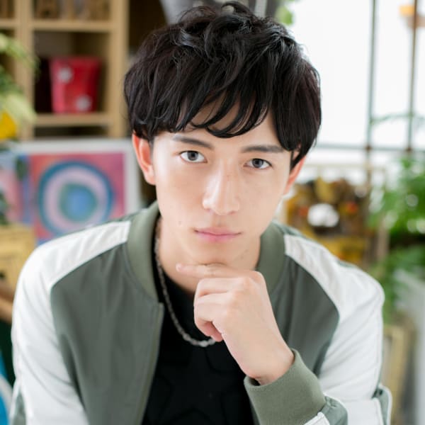 重めカーリー◎ニュアンスマッシュショート　ネイビーブラック|COVER HAIR bliss【カバーヘア ブリス】戸田公園/戸田公園西口店