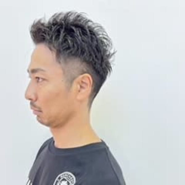 爽やかベリーショート/上げ流しバング