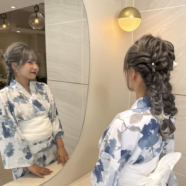 ヘアーセット/浴衣アレンジ/ 担当　仙波泰明|Ms.CHARM【ミズチャーム】