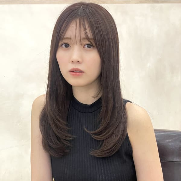 大人ガーリー透明感くすみカラーモカベージュ