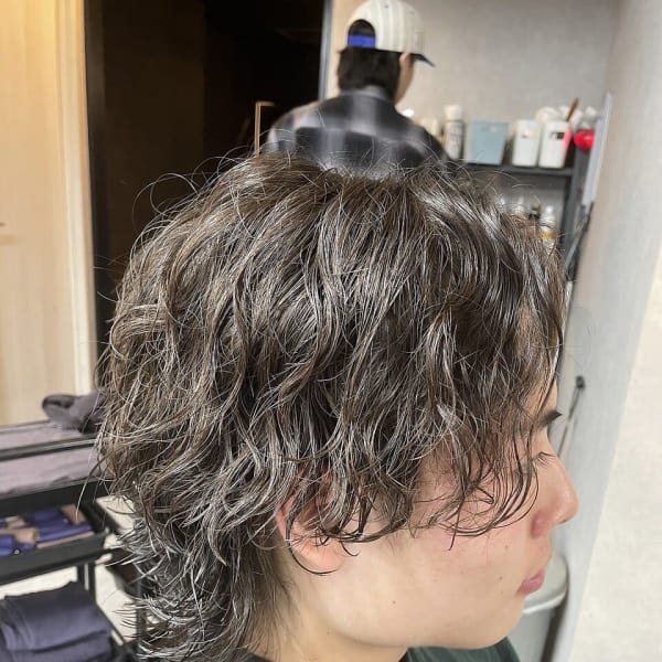 ミディアムパーマ|押上 美容室 cluster