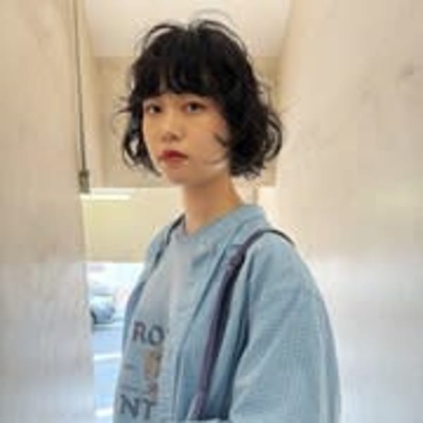 【curly bob】レイヤーボブ_ウェーブパーマ