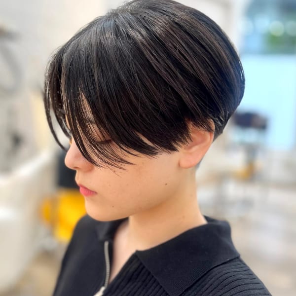 センターパート×ハンサムショート☆