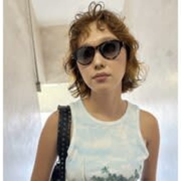 【bob perm】レイヤーボブ_くせ毛風パーマ_イエロー