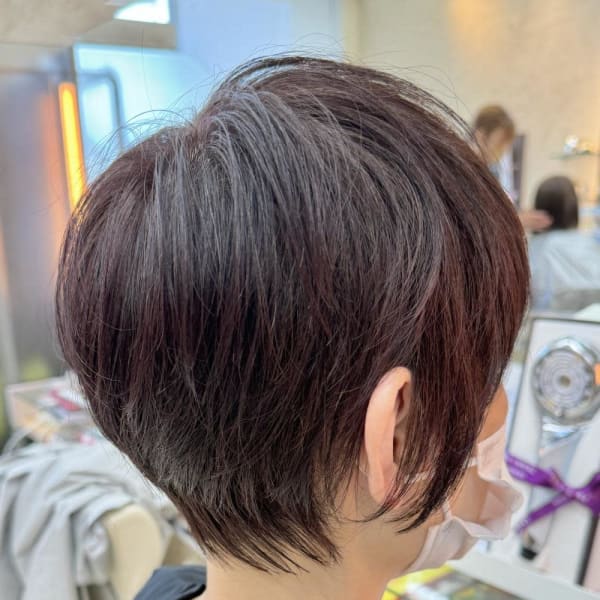 【ショートボブ×襟足スッキリ】