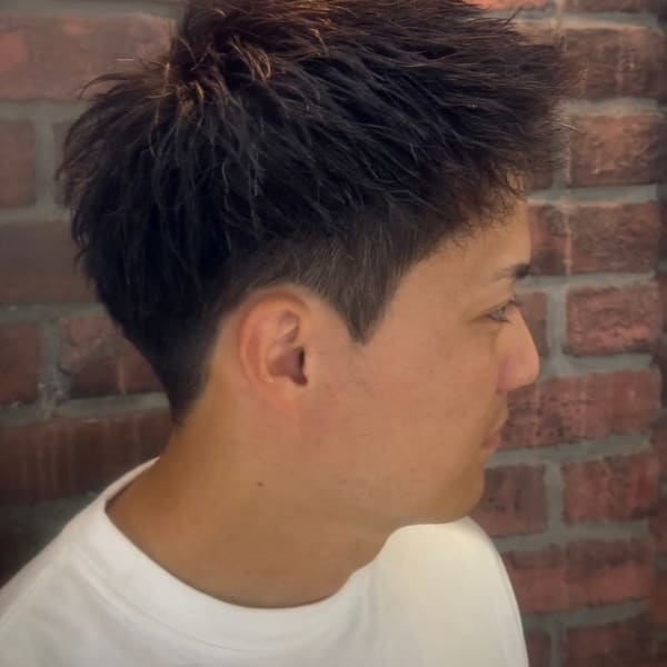 ツーブロックスパイキーショート