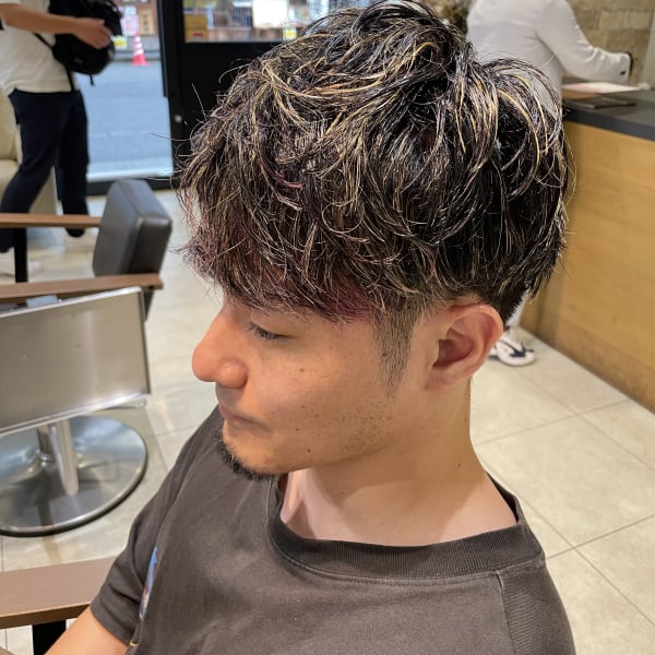 メンズショートパーマスタイル|KENJE 南林間