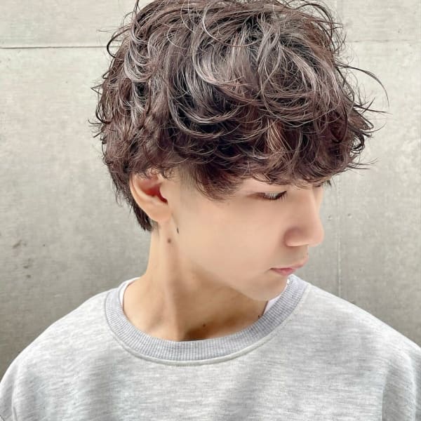 前下がりマッシュ×波打ちパーマ【銀座／有楽町】30代40代5|銀座 Respia