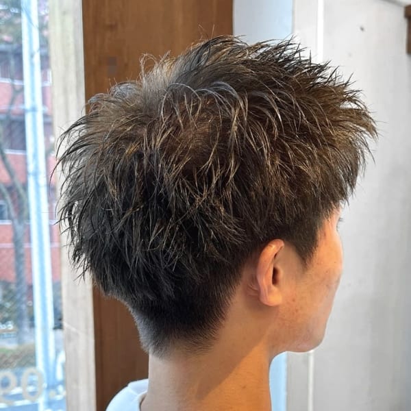 【IRIE 福岡】スパイキーショート×グレージュ