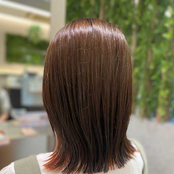 オレンジインナーカラー