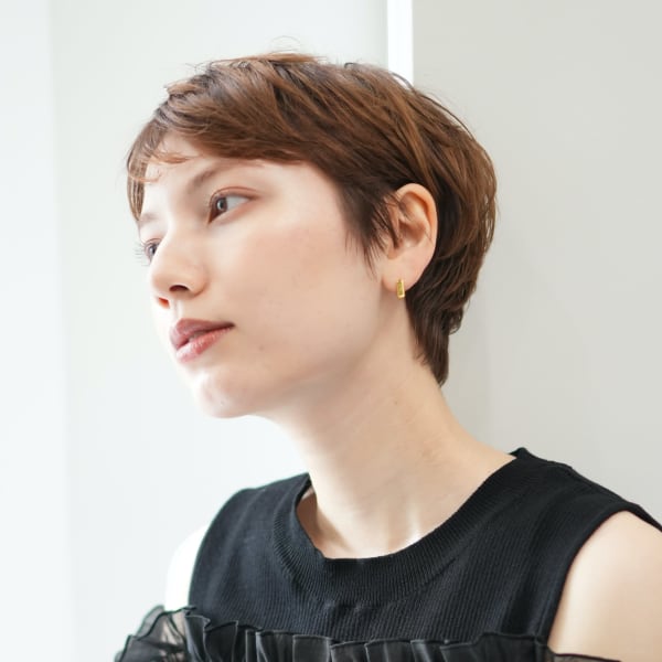 40代50代小顔前髪イメチェンアンブレラカラーショート