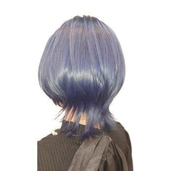 マッシュウルフ×ブルーグレーカラー