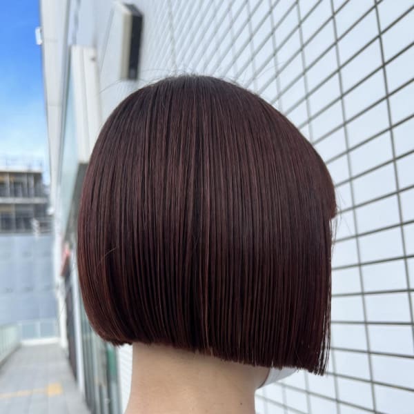 《cropes辻堂 阿部》白髪染めとアメリカンチェリーピンク|crop-es湘南辻堂