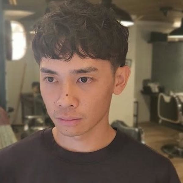 緩めパーマスタイル|@110 BARBER SHOP長浜店 メンズカット/フェード/眉毛/理容室