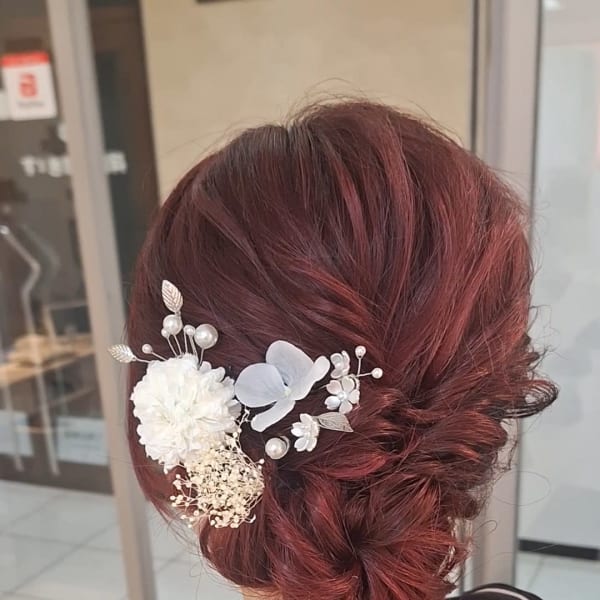 ヘアアレンジ サイドアップ