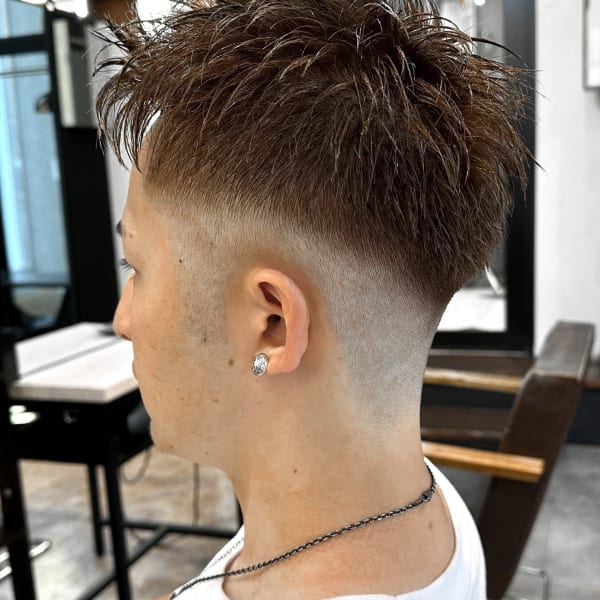 【IRIE 福岡】スパイキーショート×フェードスタイル