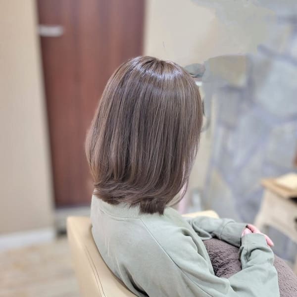 ボブレイヤー×グレージュ|another sky