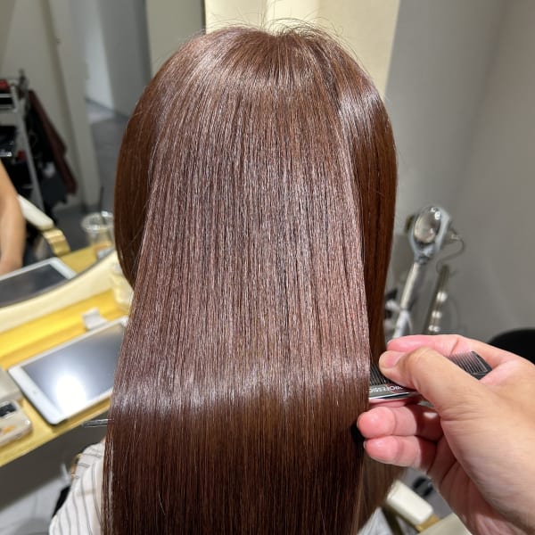 "髪質改善で叶える"  オレンジベージュ 『銀座/個室』