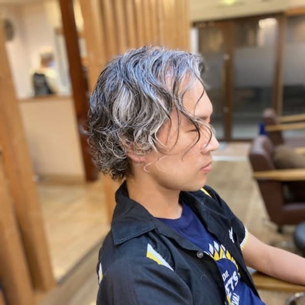 お客様髪質改善データ1403(メンズパーマ)