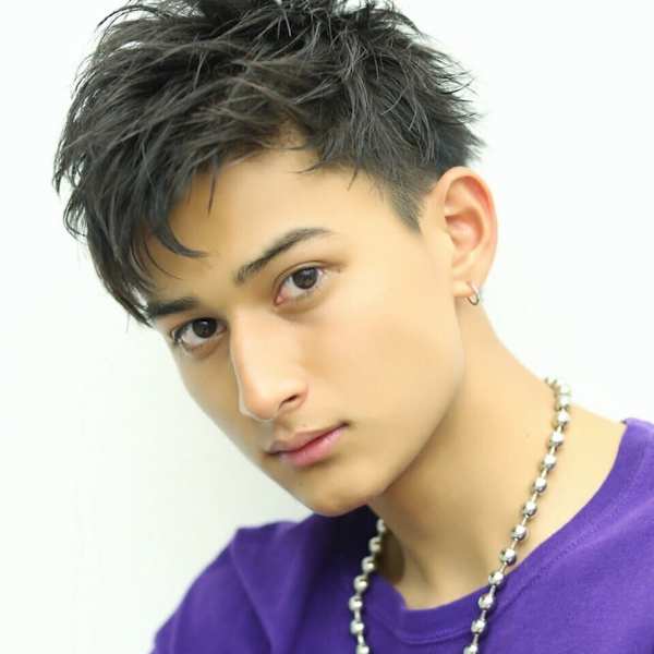 アシメアップバング ツーブロック 刈り上げ メンズ 天神