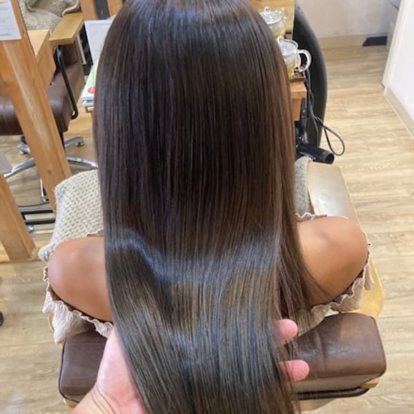 お客様髪質改善データ1405(ラベンダーグレージュ)