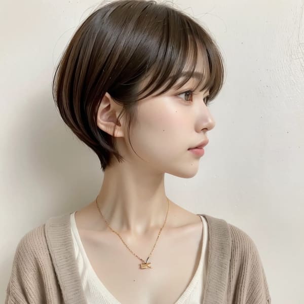小顔ショートボブ
