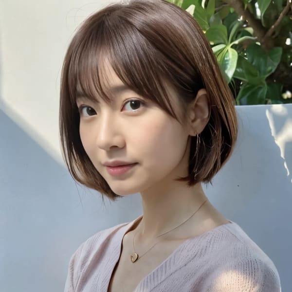 大人可愛いひし形ダークブラウン