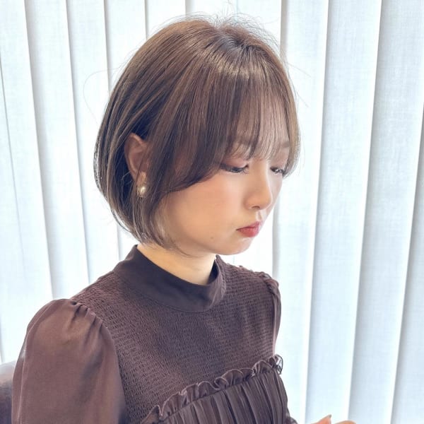 簡単スタイリングショートボブヘア