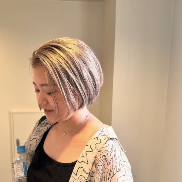 【noka 新宿】透明感たっぷりホワイトベージュ|noka hair&eartherapy