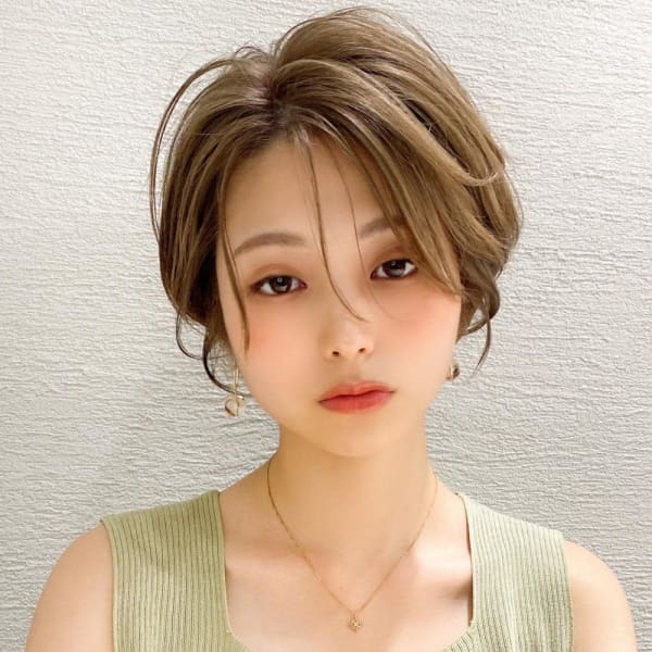 30代/40代/小顔/前髪/イメチェン/ショートボブ