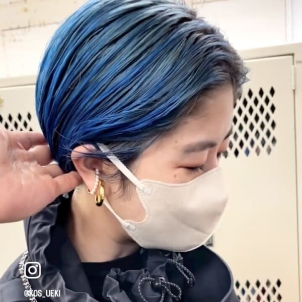 kos/二子玉川3分/ボブ/ ショート/パーマ/クレイカラー