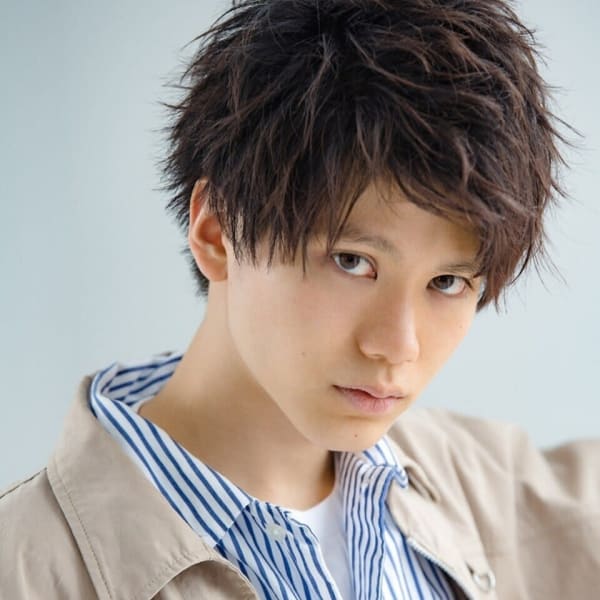 ソフトツイストハーフアップ ドライアップバング ツーブロック