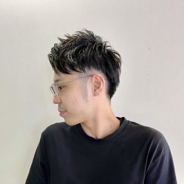 【老沼】パーマ×ハイライトデザイン