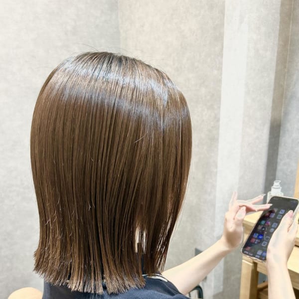 ストレート×切りっぱなしボブ☆