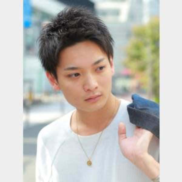 ビジネス カジュアルショート アップバング ツーブロック
