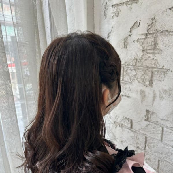 編み込みひつじアレンジ☆特別なイベントに◎