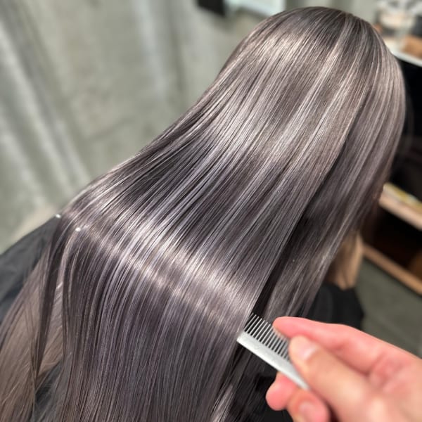 ハイトーングレーカラーケアブリーチダブルカラーシャドールーツ