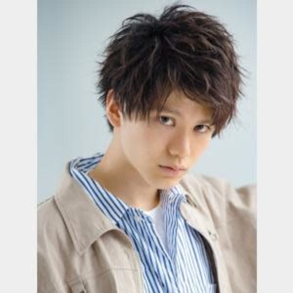 ソフトツイストハーフアップ ドライアップバング ツーブロック