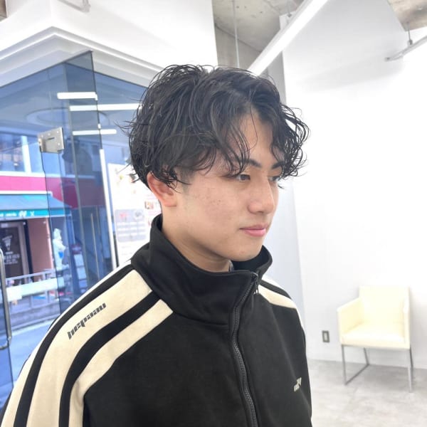 メンズカット/メンズパーマ/ウェットヘア|Brown