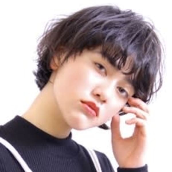 大人マッシュパーマ