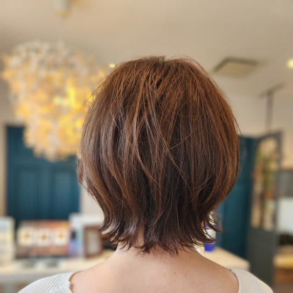 伸ばし中にも♪ひし形ボブ