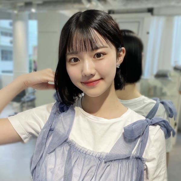 韓国切りっぱなしボブ◎