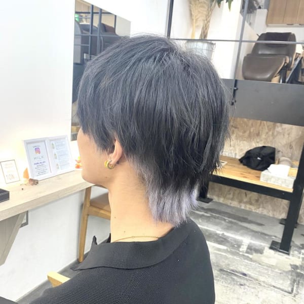 前髪/アンブレラカラー/こなれミディ/イメチェン/ウェーブ|ブリーチ&トリートメント&ショート HETTU 仙台駅前店