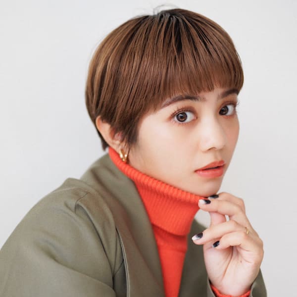 ヘルシーショート/ショートカット/ニュアンスカラー/ココア