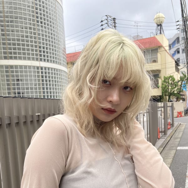 ホワイトカラー×ウェーブ【高田馬場　lok】|lok 高田馬場【ロク】