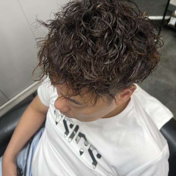 メンズスパイラルパーマ