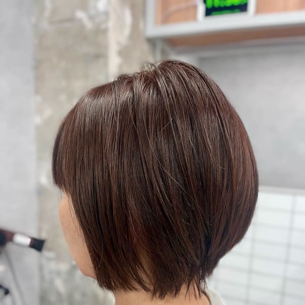 ショートレイヤー×カシスピンク